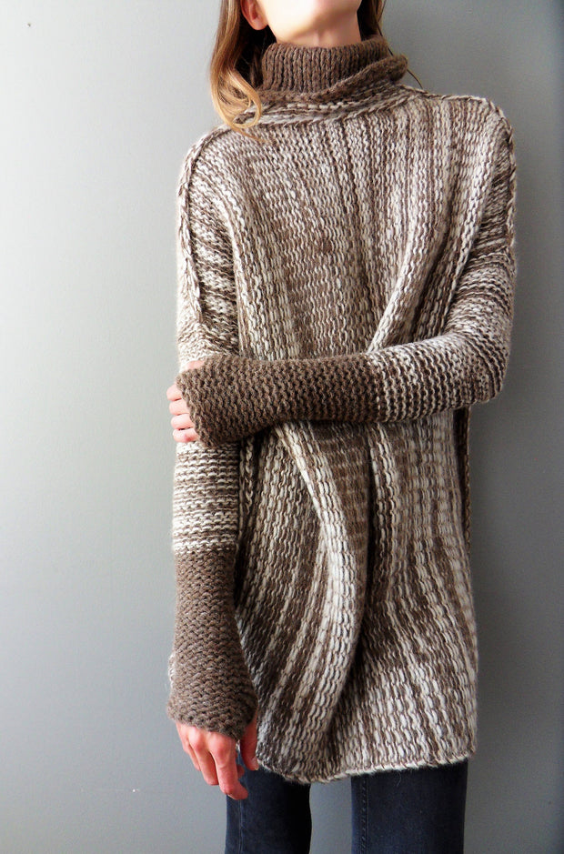 Handmade Chunky knit sweater dress.